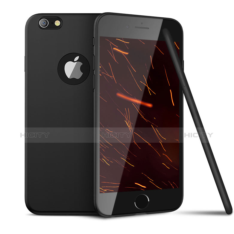 Funda Silicona Ultrafina Goma U15 para Apple iPhone 6 Negro