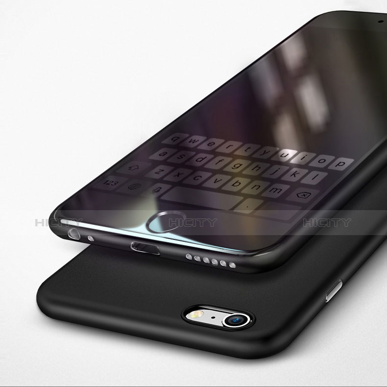 Funda Silicona Ultrafina Goma U15 para Apple iPhone 6S Negro