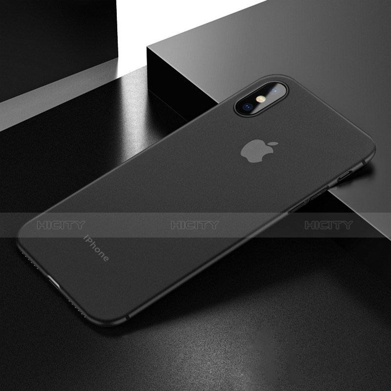 Funda Silicona Ultrafina Goma V02 para Apple iPhone X Negro
