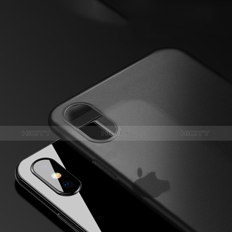 Funda Silicona Ultrafina Goma V02 para Apple iPhone Xs Negro