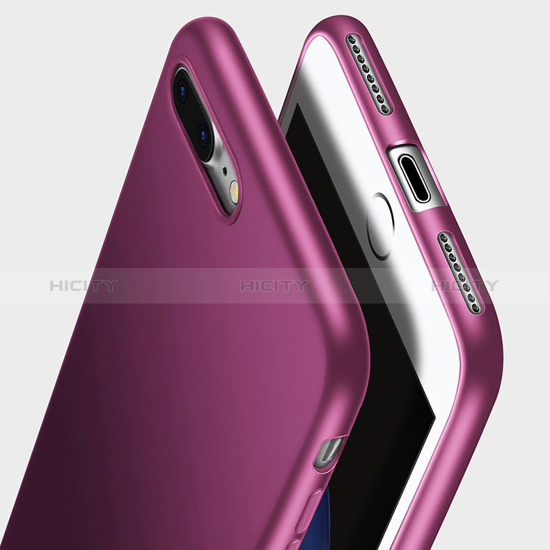 Funda Silicona Ultrafina Goma Z10 para Apple iPhone 8 Plus Morado