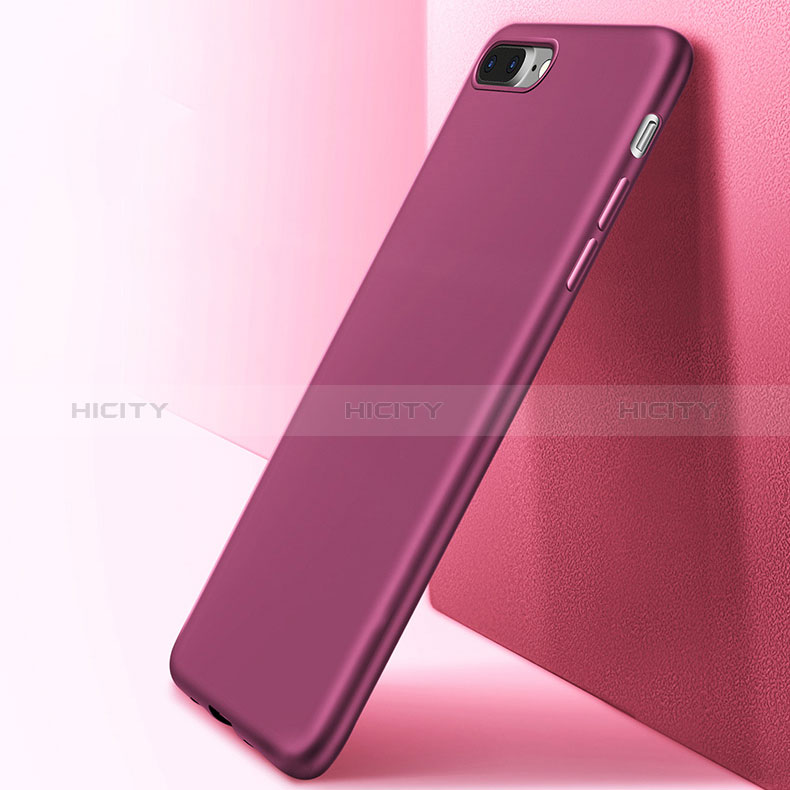 Funda Silicona Ultrafina Goma Z10 para Apple iPhone 8 Plus Morado