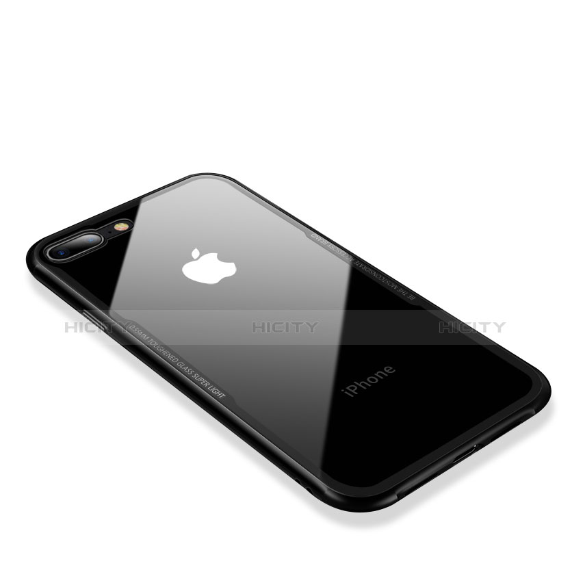 Funda Silicona Ultrafina Transparente A05 para Apple iPhone 7 Plus Negro