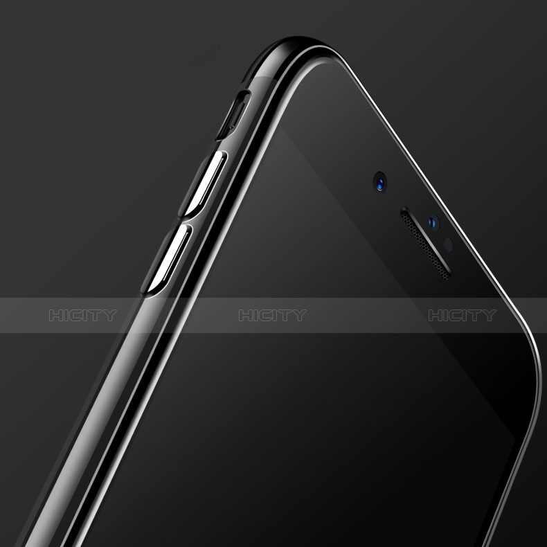 Funda Silicona Ultrafina Transparente A22 para Apple iPhone 7 Plus Negro
