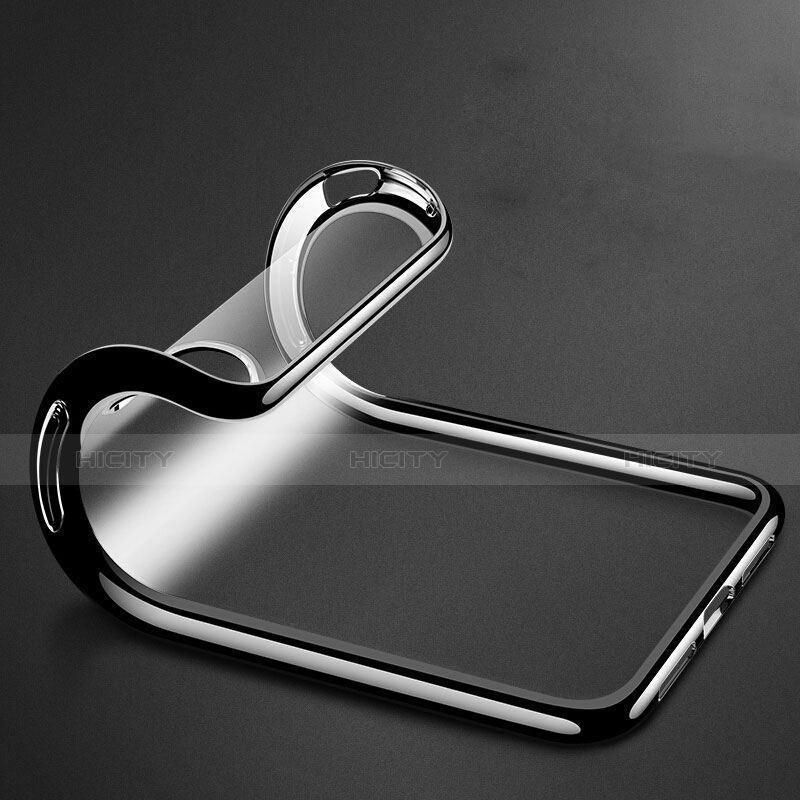 Funda Silicona Ultrafina Transparente C11 para Apple iPhone Xs Max Negro