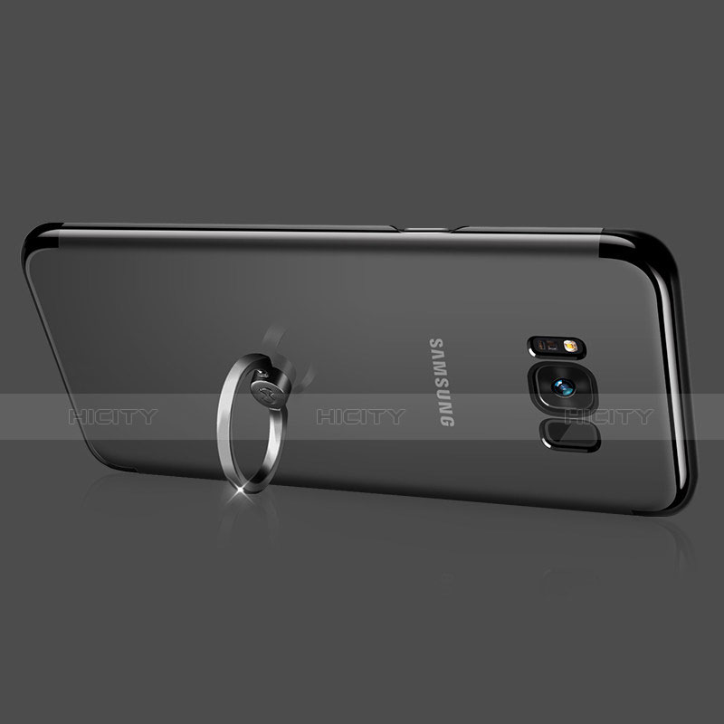 Funda Silicona Ultrafina Transparente con Anillo de dedo Soporte para Samsung Galaxy S8 Claro