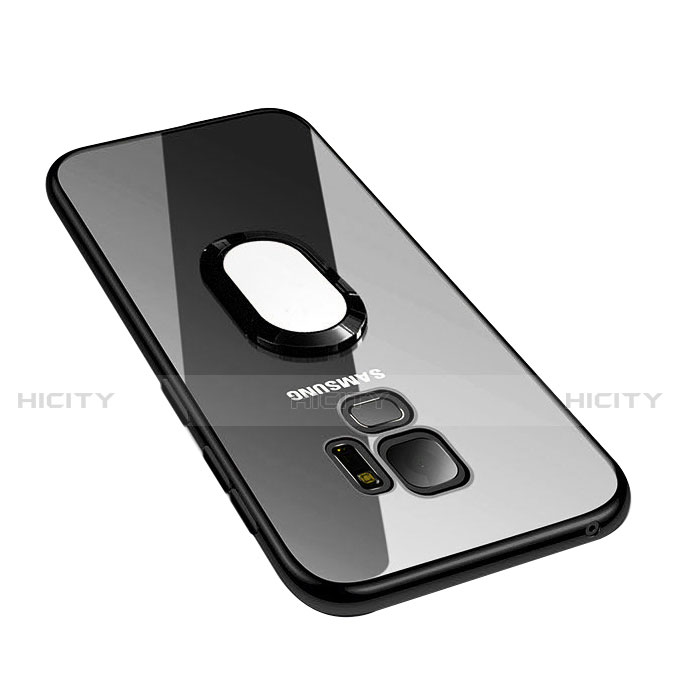 Funda Silicona Ultrafina Transparente con Anillo de dedo Soporte para Samsung Galaxy S9 Claro