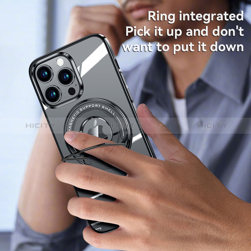 Funda Silicona Ultrafina Transparente con Mag-Safe Magnetic AC1 para Apple iPhone 14 Pro