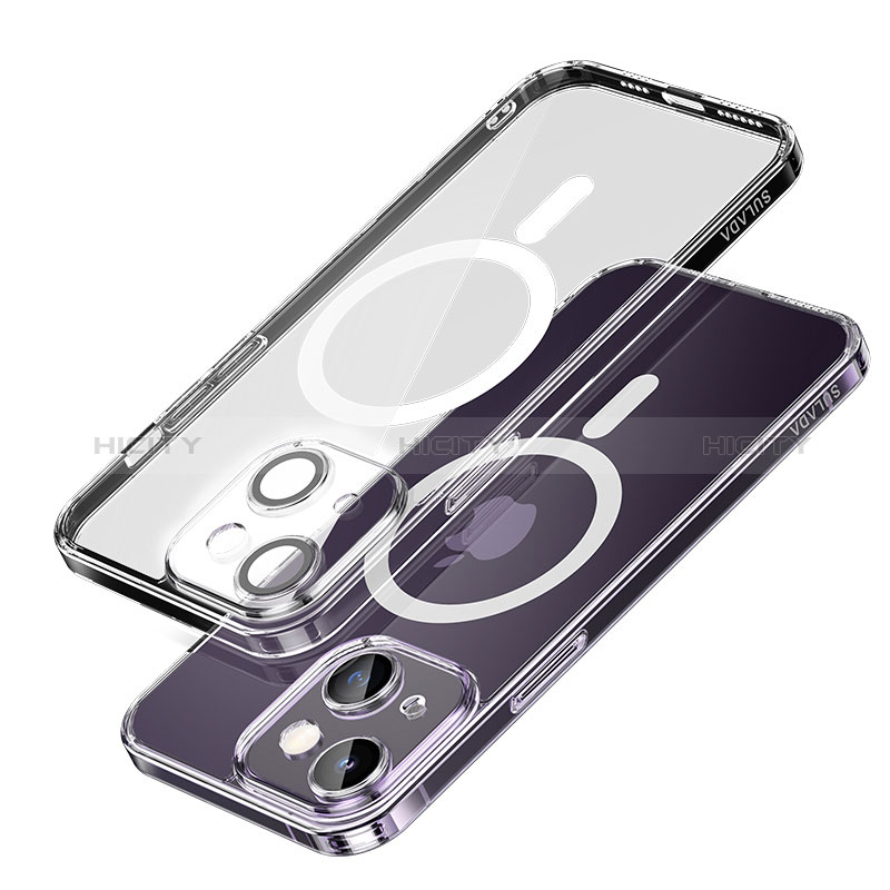 Funda Silicona Ultrafina Transparente con Mag-Safe Magnetic LD1 para Apple iPhone 13