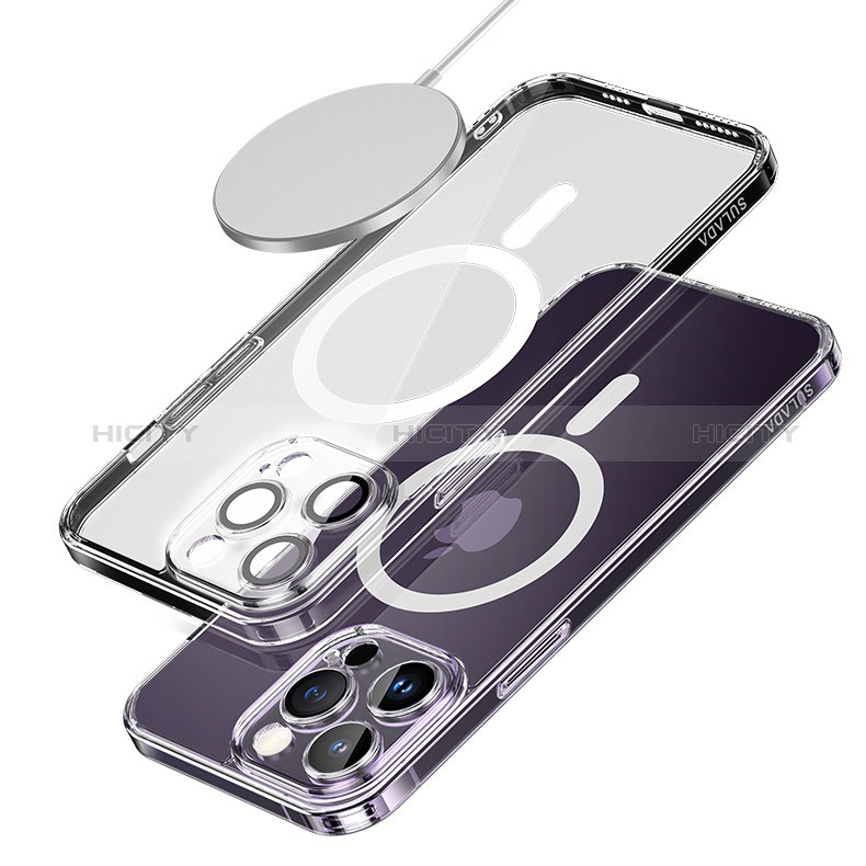 Funda Silicona Ultrafina Transparente con Mag-Safe Magnetic LD1 para Apple iPhone 14 Plus