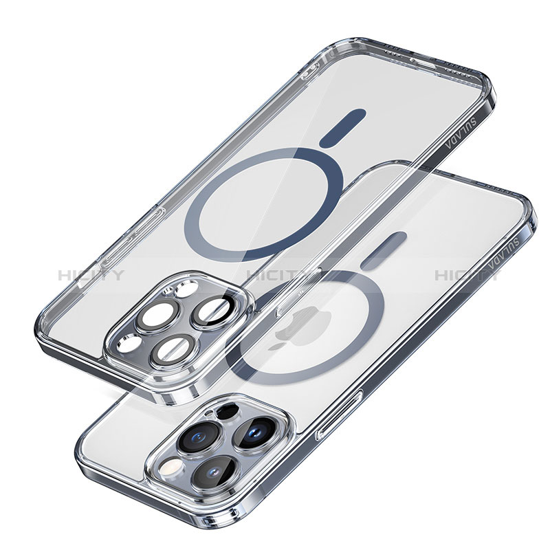 Funda Silicona Ultrafina Transparente con Mag-Safe Magnetic LD1 para Apple iPhone 14 Pro Max