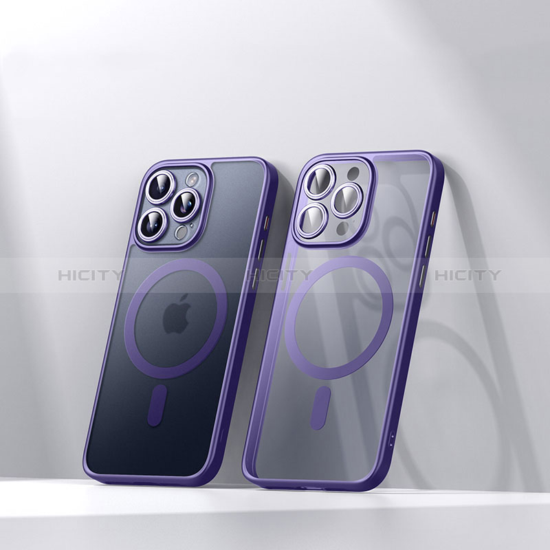 Funda Silicona Ultrafina Transparente con Mag-Safe Magnetic LD4 para Apple iPhone 15 Pro