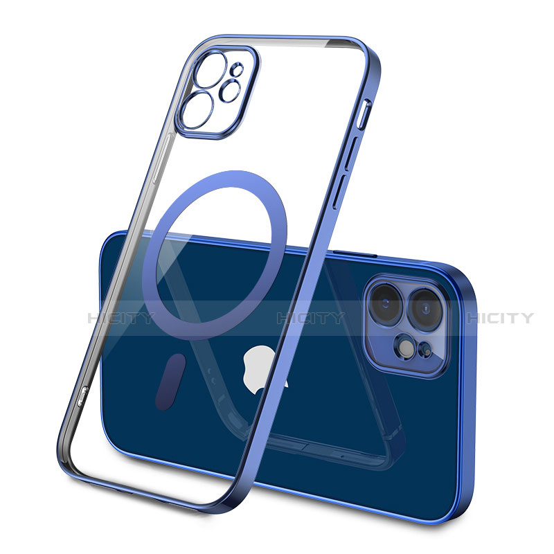 Funda Silicona Ultrafina Transparente con Mag-Safe Magnetic M01 para Apple iPhone 12