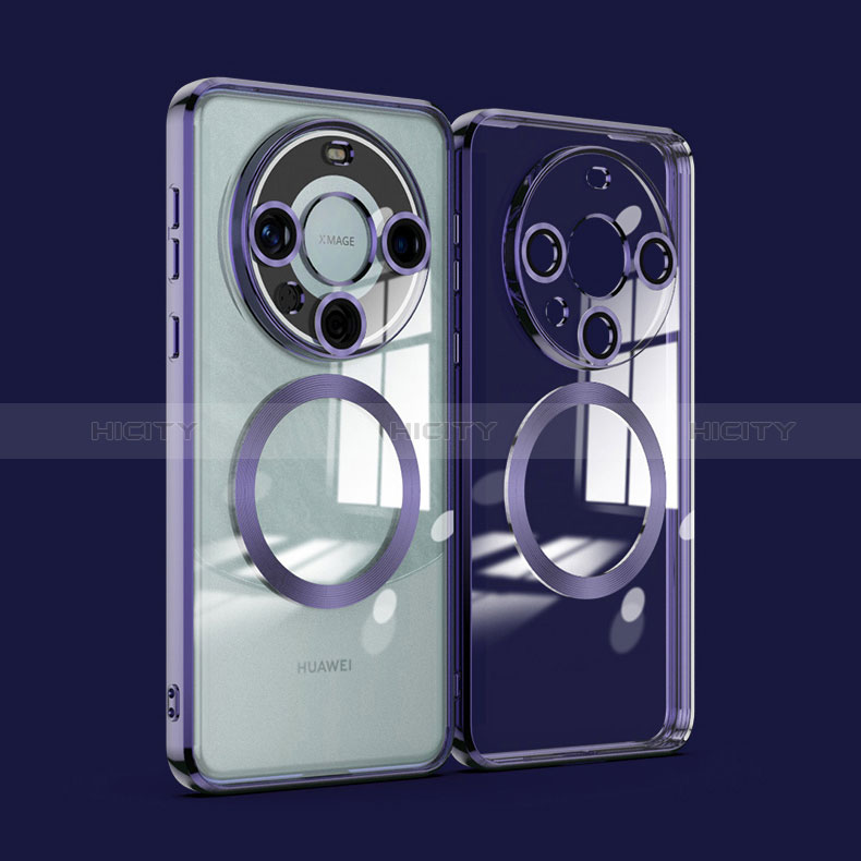 Funda Silicona Ultrafina Transparente con Mag-Safe Magnetic P01 para Huawei Mate 60 Pro+ Plus