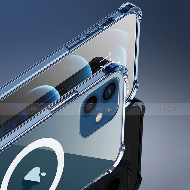 Funda Silicona Ultrafina Transparente con Mag-Safe Magnetic para Apple iPhone 12 Claro