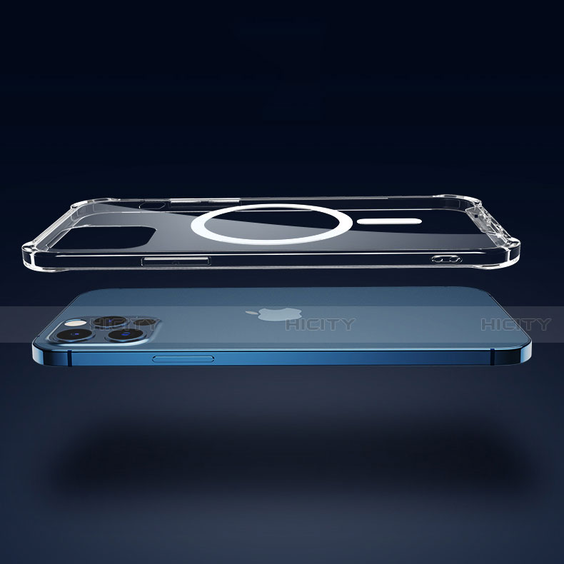 Funda Silicona Ultrafina Transparente con Mag-Safe Magnetic para Apple iPhone 12 Pro Claro