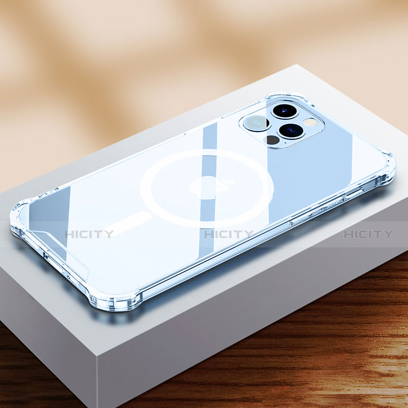 Funda Silicona Ultrafina Transparente con Mag-Safe Magnetic para Apple iPhone 13 Pro Max Claro