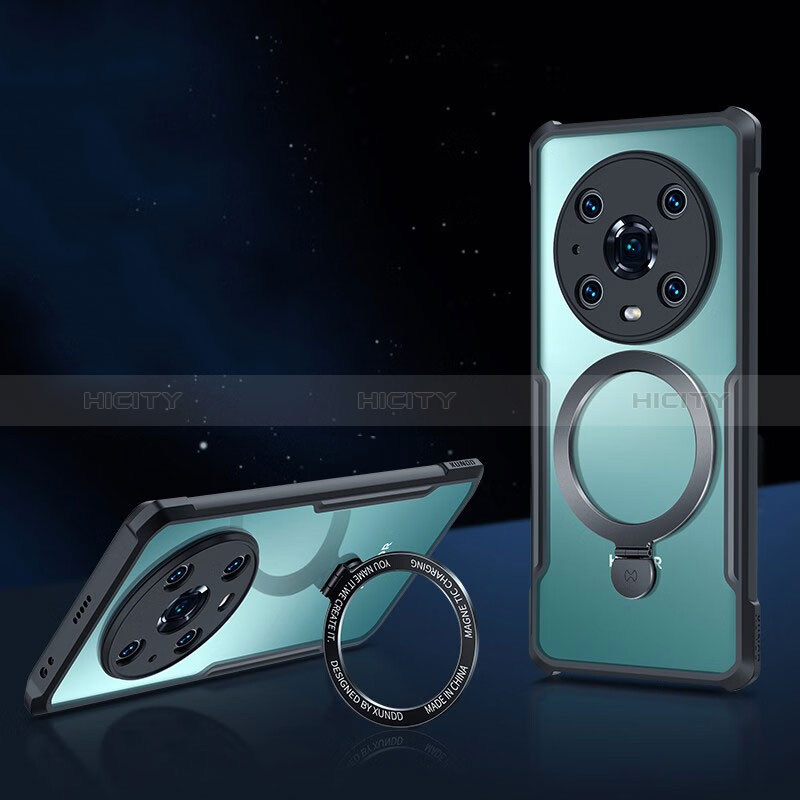 Funda Silicona Ultrafina Transparente con Mag-Safe Magnetic para Huawei Honor Magic4 Pro 5G Negro
