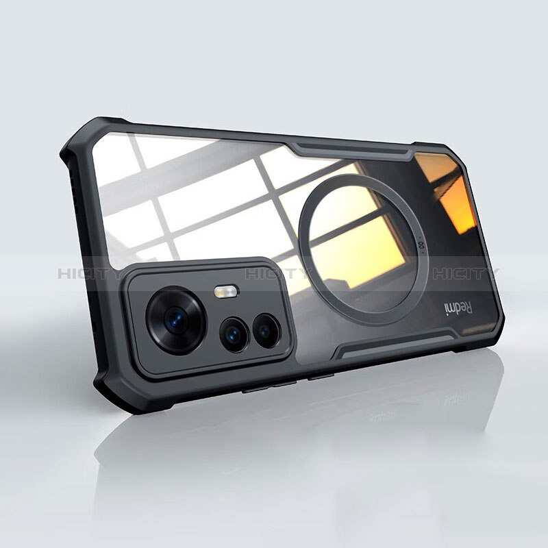 Funda Silicona Ultrafina Transparente con Mag-Safe Magnetic para Xiaomi Mi 12T Pro 5G Negro