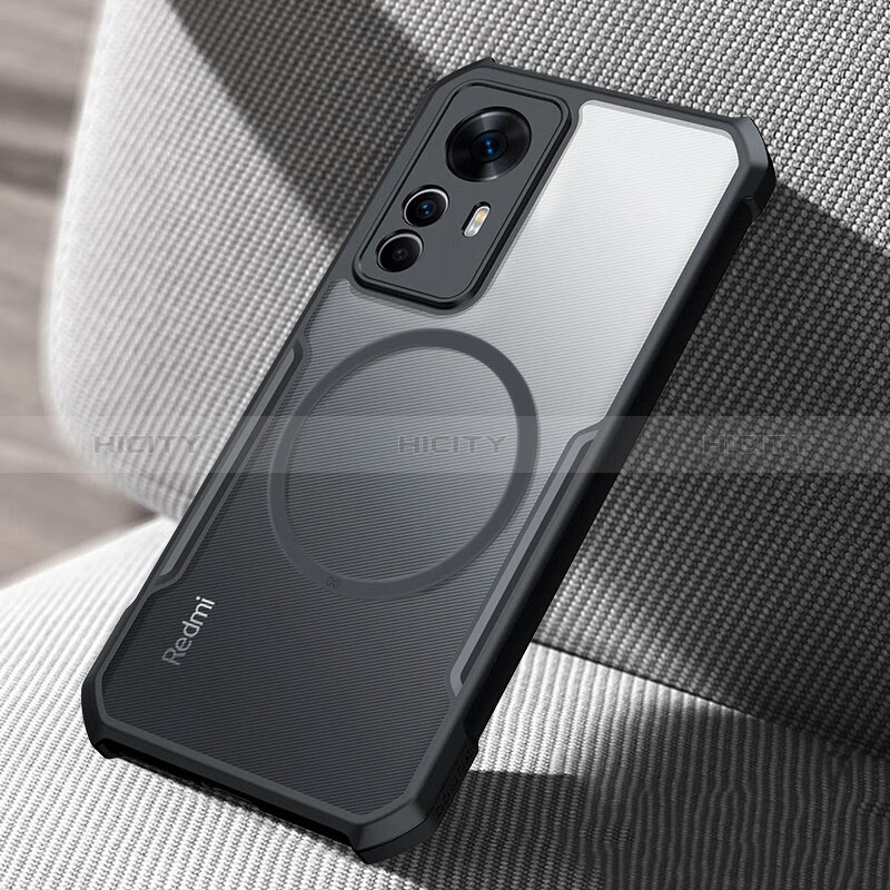 Funda Silicona Ultrafina Transparente con Mag-Safe Magnetic para Xiaomi Mi 12T Pro 5G Negro