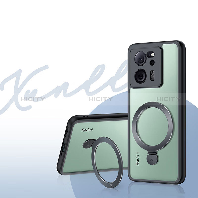 Funda Silicona Ultrafina Transparente con Mag-Safe Magnetic para Xiaomi Mi 13T Pro 5G Negro