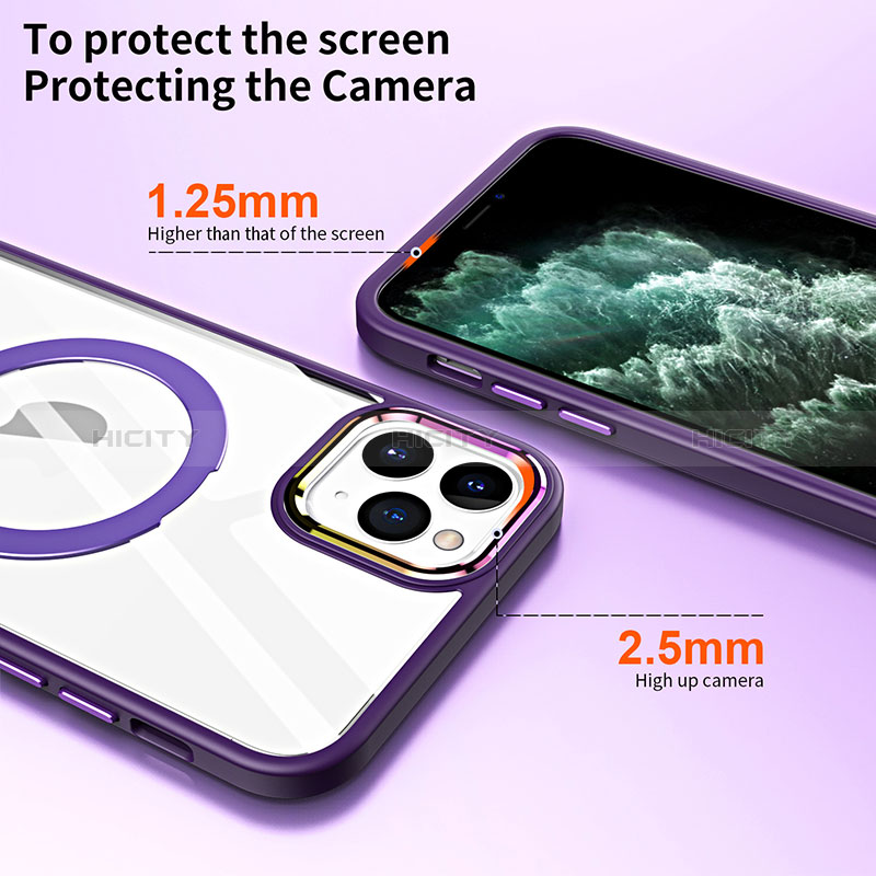 Funda Silicona Ultrafina Transparente con Mag-Safe Magnetic SD1 para Apple iPhone 11 Pro