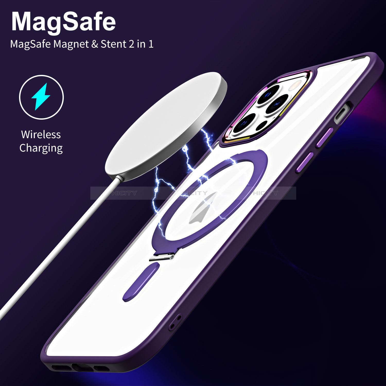 Funda Silicona Ultrafina Transparente con Mag-Safe Magnetic SD1 para Apple iPhone 12 Pro