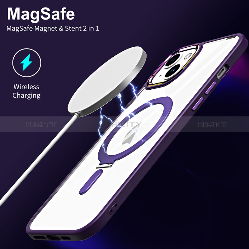 Funda Silicona Ultrafina Transparente con Mag-Safe Magnetic SD1 para Apple iPhone 15