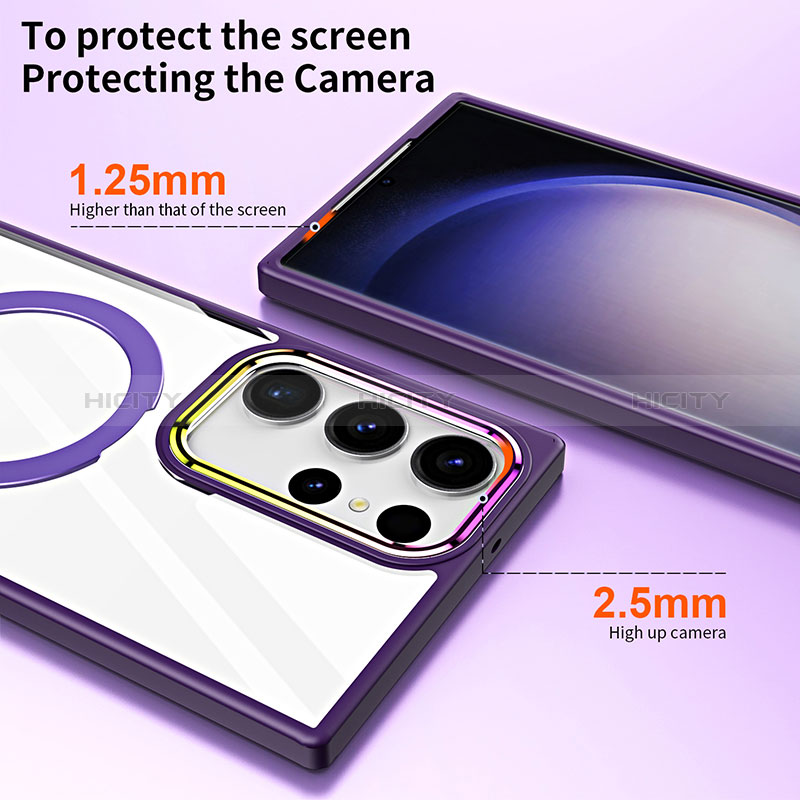 Funda Silicona Ultrafina Transparente con Mag-Safe Magnetic SD1 para Samsung Galaxy S21 Ultra 5G