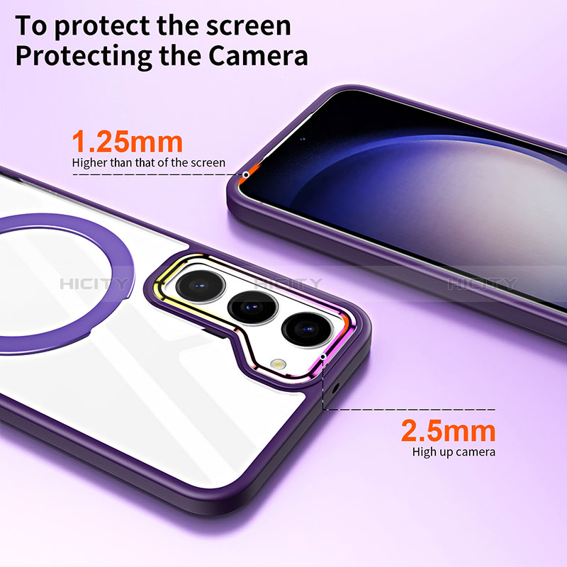 Funda Silicona Ultrafina Transparente con Mag-Safe Magnetic SD1 para Samsung Galaxy S22 5G