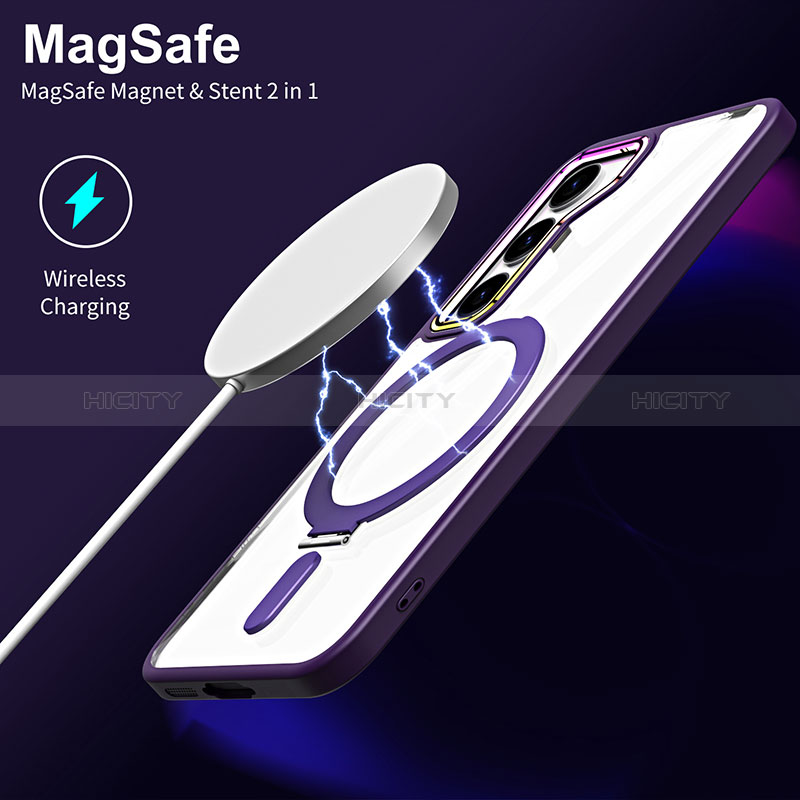 Funda Silicona Ultrafina Transparente con Mag-Safe Magnetic SD1 para Samsung Galaxy S22 Plus 5G