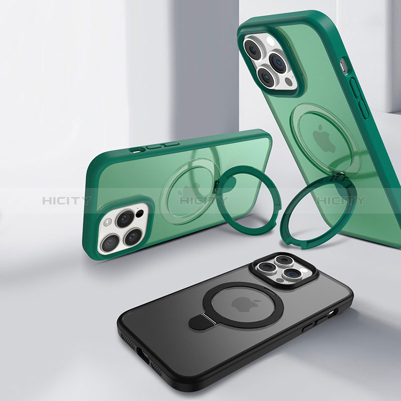 Funda Silicona Ultrafina Transparente con Mag-Safe Magnetic T02 para Apple iPhone 15 Pro