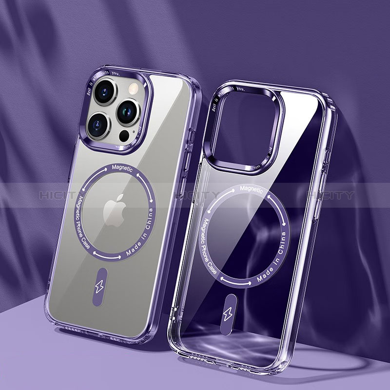 Funda Silicona Ultrafina Transparente con Mag-Safe Magnetic TB1 para Apple iPhone 13 Pro