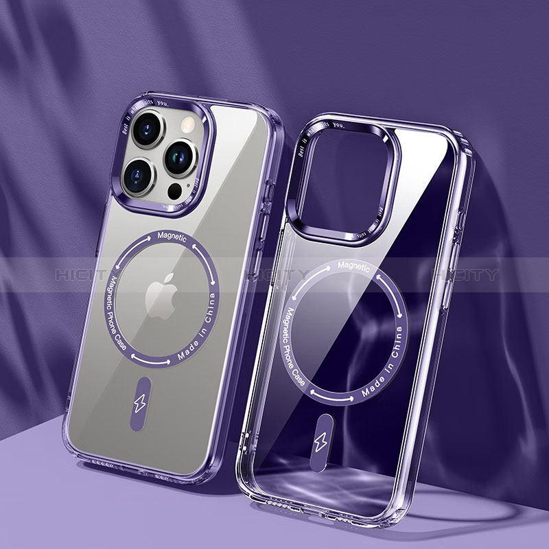 Funda Silicona Ultrafina Transparente con Mag-Safe Magnetic TB1 para Apple iPhone 13 Pro Max