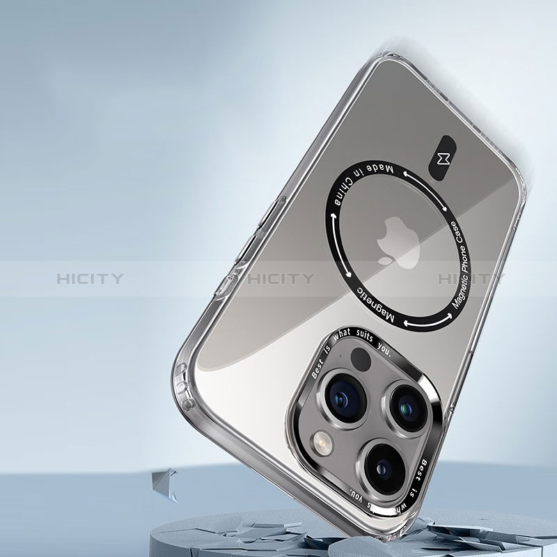 Funda Silicona Ultrafina Transparente con Mag-Safe Magnetic TB1 para Apple iPhone 14 Pro