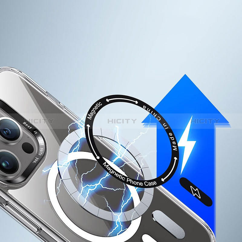 Funda Silicona Ultrafina Transparente con Mag-Safe Magnetic TB1 para Apple iPhone 15 Pro