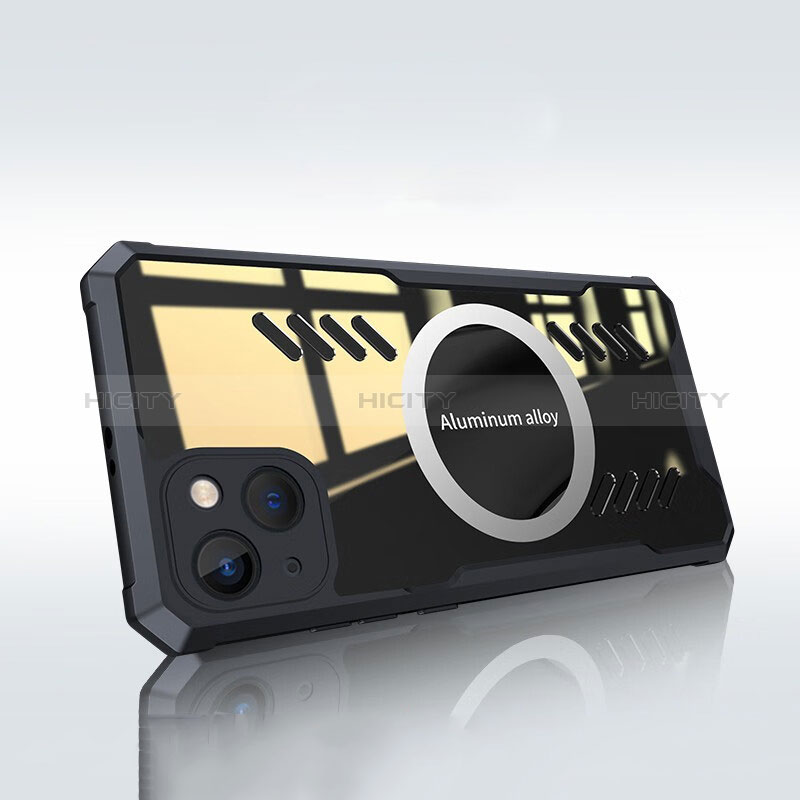 Funda Silicona Ultrafina Transparente con Mag-Safe Magnetic XD1 para Apple iPhone 14 Plus
