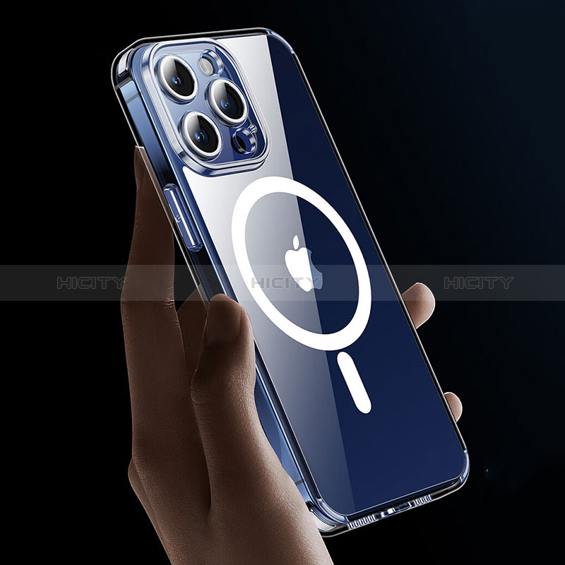 Funda Silicona Ultrafina Transparente con Mag-Safe Magnetic XD9 para Apple iPhone 14 Pro Claro