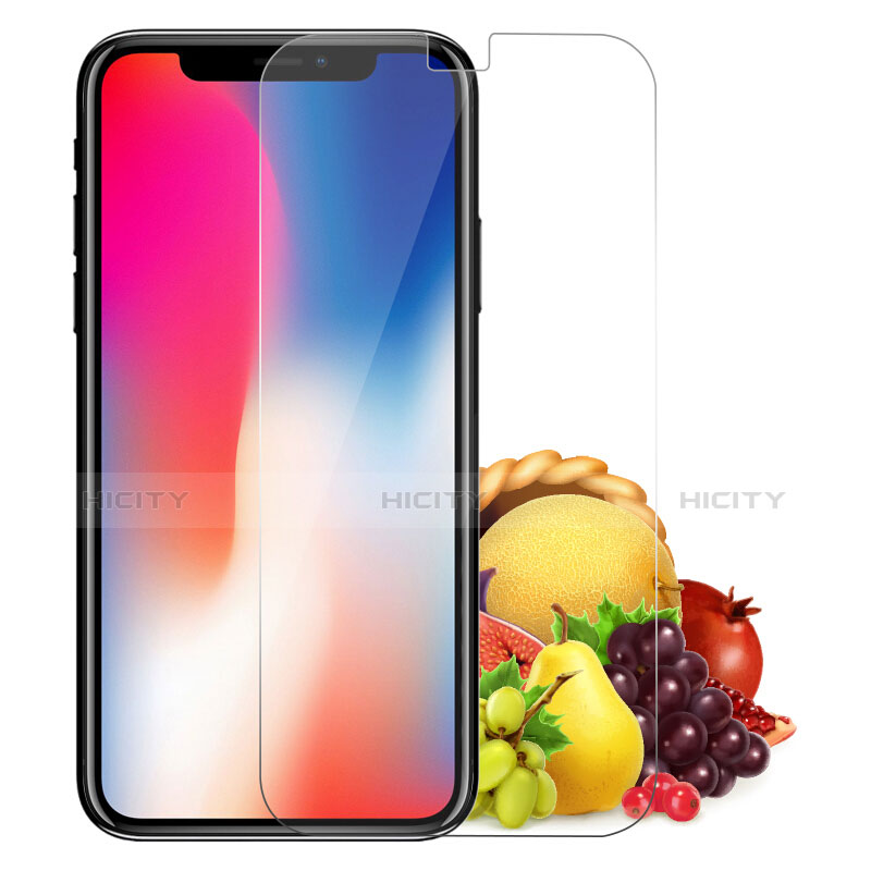 Funda Silicona Ultrafina Transparente con Protector de Pantalla para Apple iPhone Xs Claro