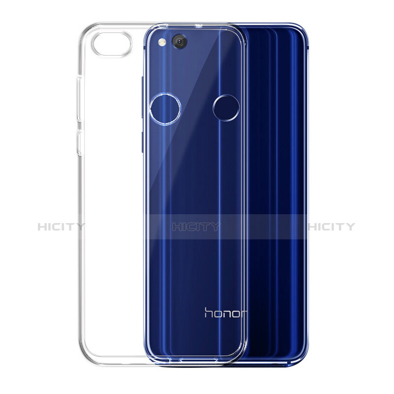 Funda Silicona Ultrafina Transparente con Protector de Pantalla para Huawei Honor 8 Lite Azul
