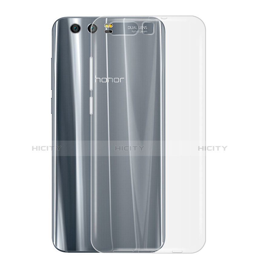 Funda Silicona Ultrafina Transparente con Protector de Pantalla para Huawei Honor 9 Gris