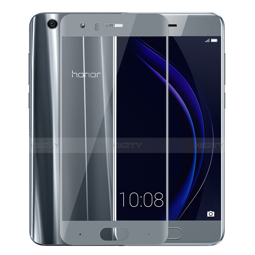 Funda Silicona Ultrafina Transparente con Protector de Pantalla para Huawei Honor 9 Gris