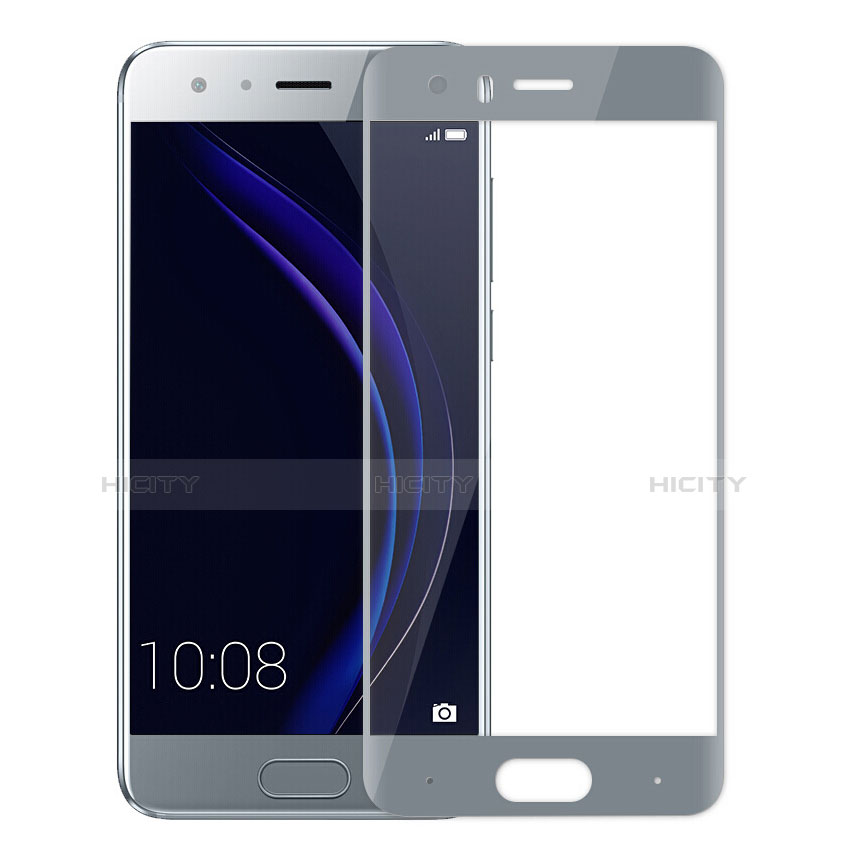 Funda Silicona Ultrafina Transparente con Protector de Pantalla para Huawei Honor 9 Gris