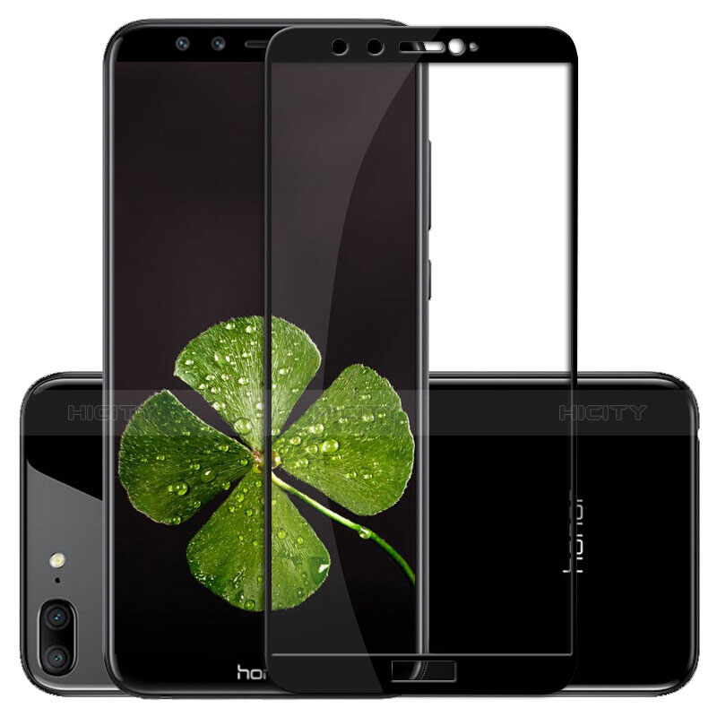 Funda Silicona Ultrafina Transparente con Protector de Pantalla para Huawei Honor 9 Lite Negro