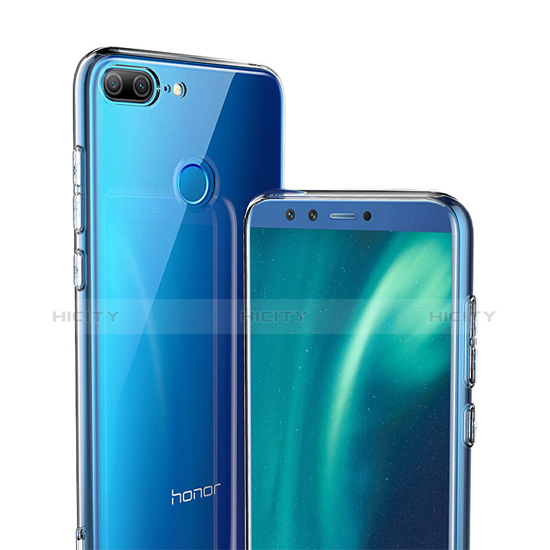 Funda Silicona Ultrafina Transparente con Protector de Pantalla para Huawei Honor 9 Lite Negro