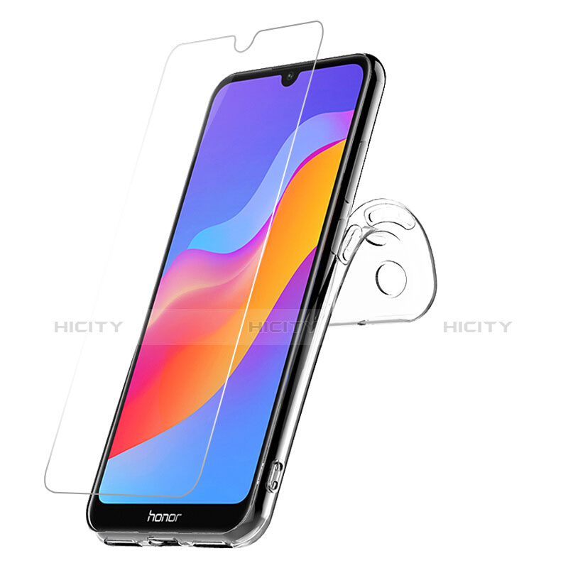 Funda Silicona Ultrafina Transparente con Protector de Pantalla para Huawei Honor Play 8A Claro