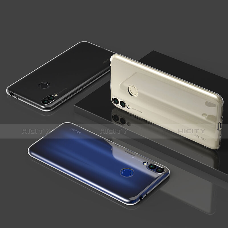 Funda Silicona Ultrafina Transparente con Protector de Pantalla para Huawei Honor Play 8C Claro