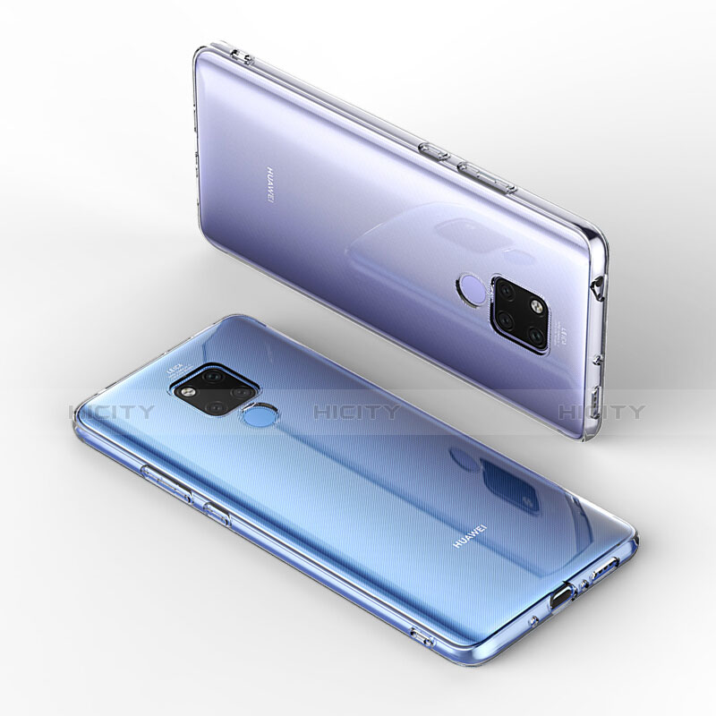 Funda Silicona Ultrafina Transparente con Protector de Pantalla para Huawei Mate 20 X Claro