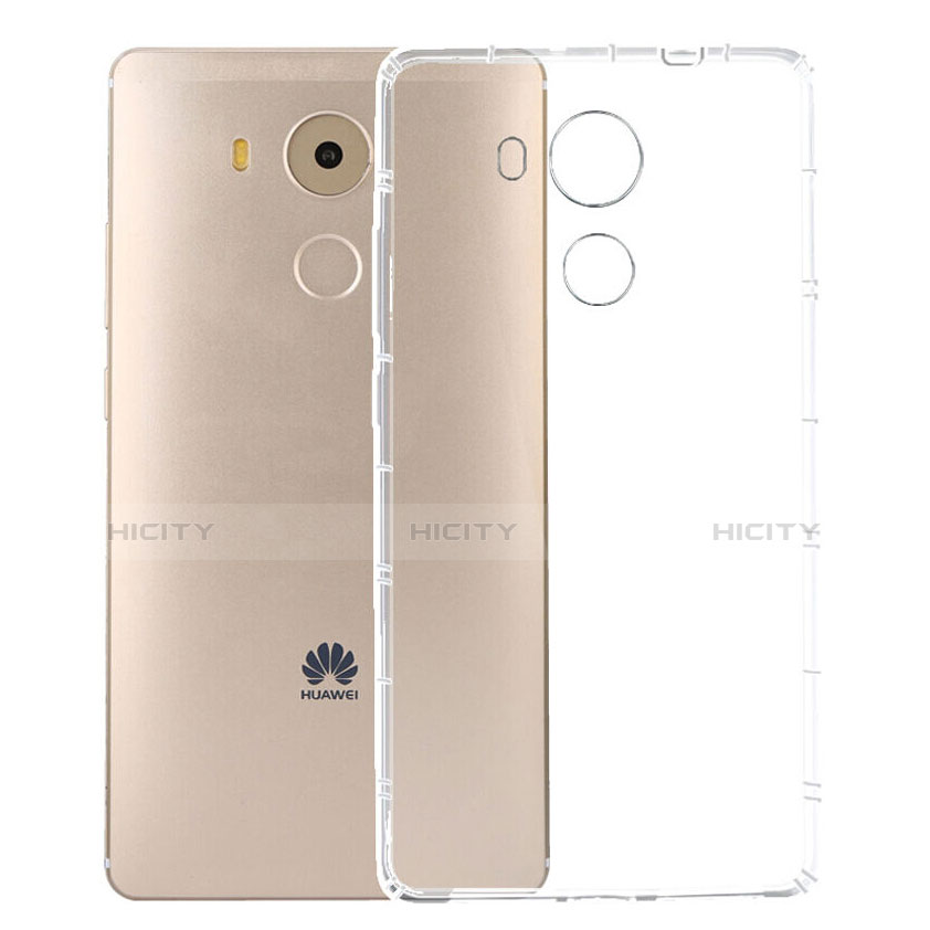 Funda Silicona Ultrafina Transparente con Protector de Pantalla para Huawei Mate 8 Claro