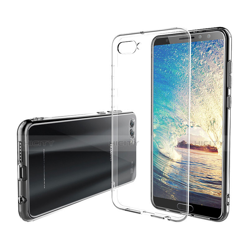 Funda Silicona Ultrafina Transparente con Protector de Pantalla para Huawei Nova 2S Claro